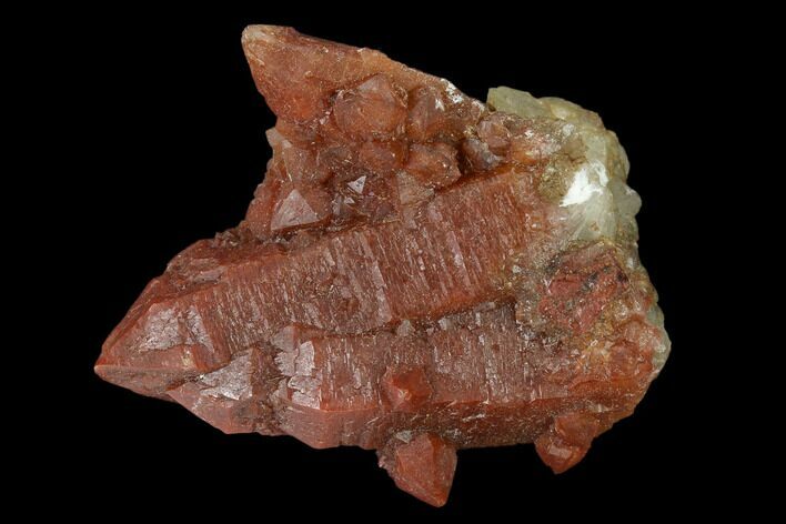 Natural, Red Quartz Crystal Cluster - Morocco #135697